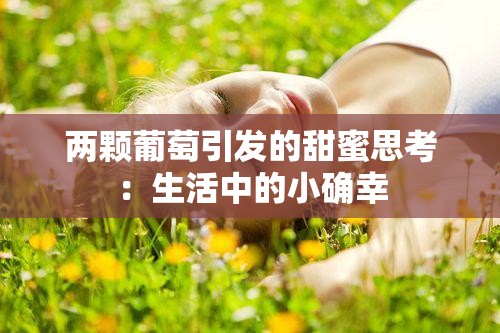 两颗葡萄引发的甜蜜思考：生活中的小确幸