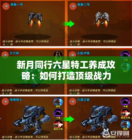 新月同行六星特工养成攻略：如何打造顶级战力