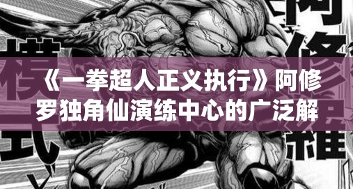 《一拳超人正义执行》阿修罗独角仙演练中心的广泛解析